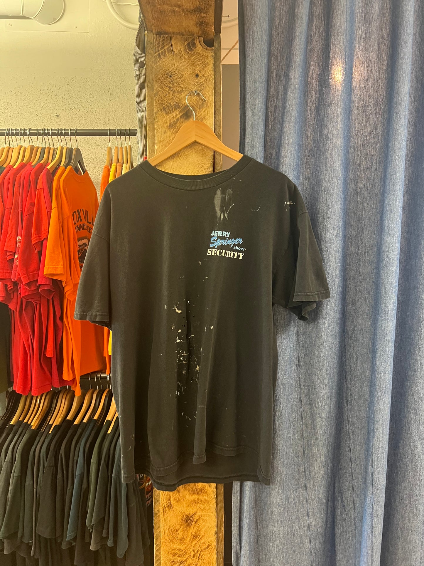 Vintage Jerry Springer show black graphic T-shirt - XL