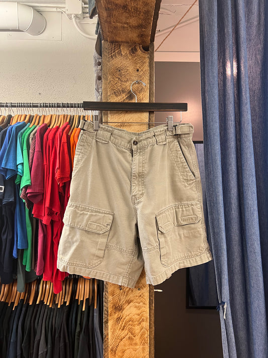Vintage WindRiver Khaki Cargo Shorts - 30