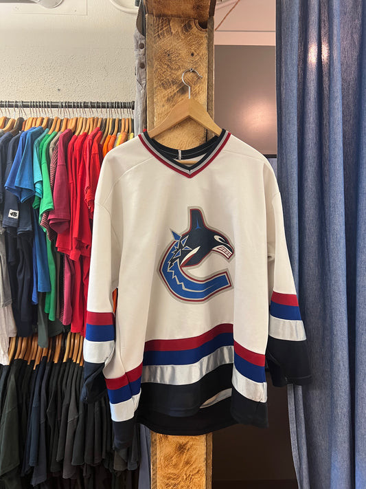 Vintage Vancouver Canucks white hockey jersey - XL