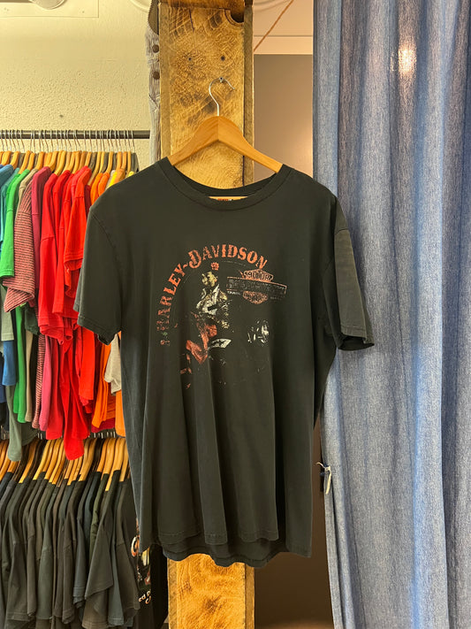 Vintage Harley Davidson of Glendale California black graphic T-shirt - XL
