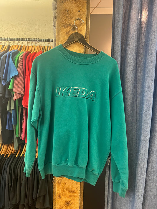 Vintage Ikeda Teal Crewneck - m