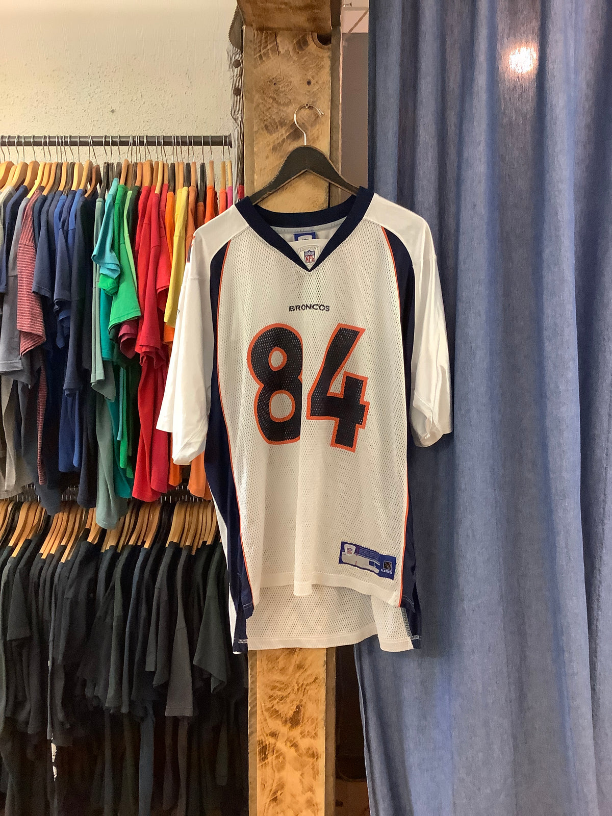 Denver Broncos #84 Walker White Football Jersey - L