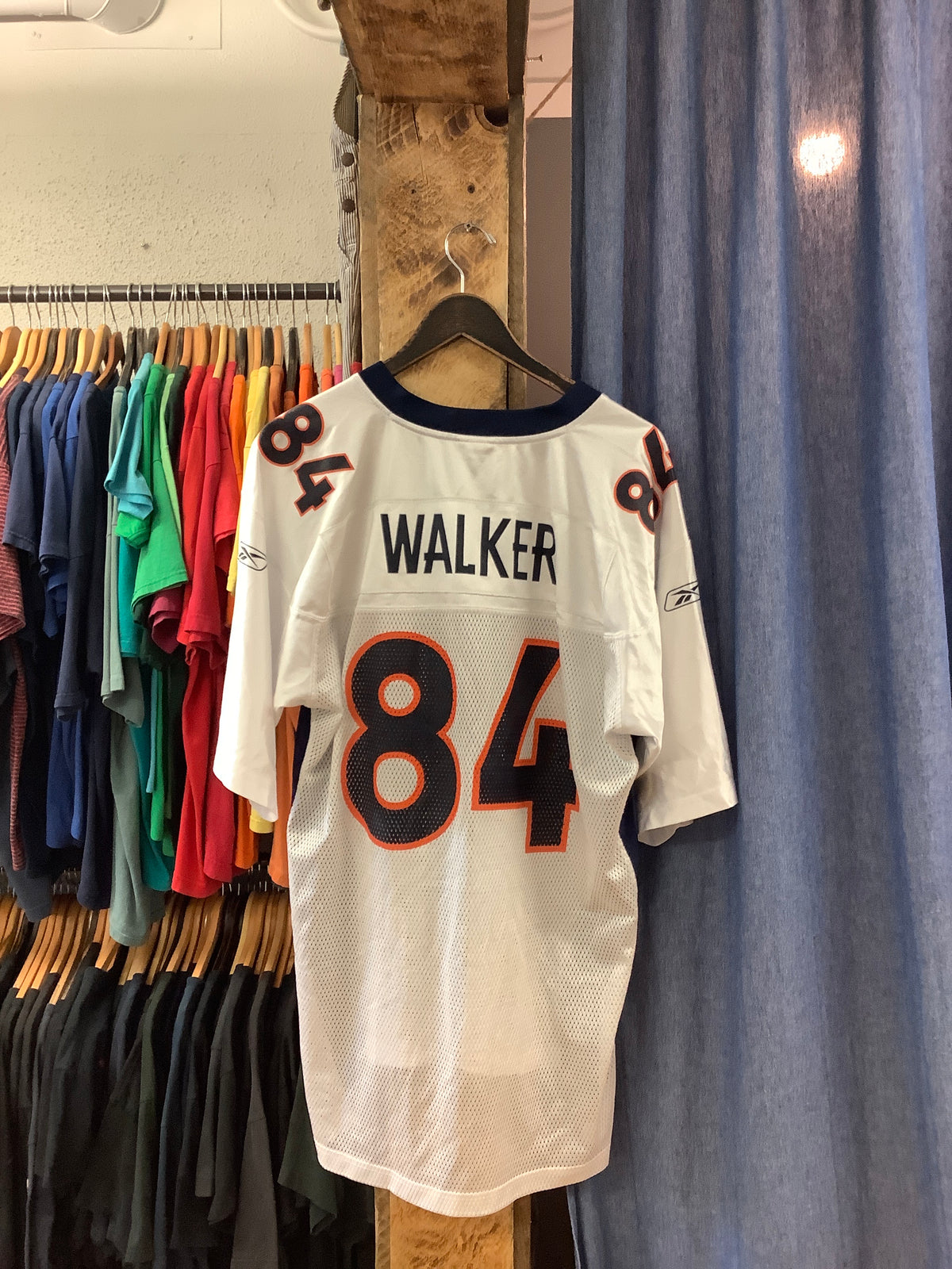 Denver Broncos #84 Walker White Football Jersey - L