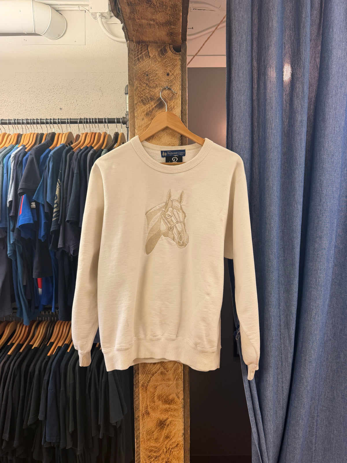 Vintage redwood classics horse graphic sweatshirt - S