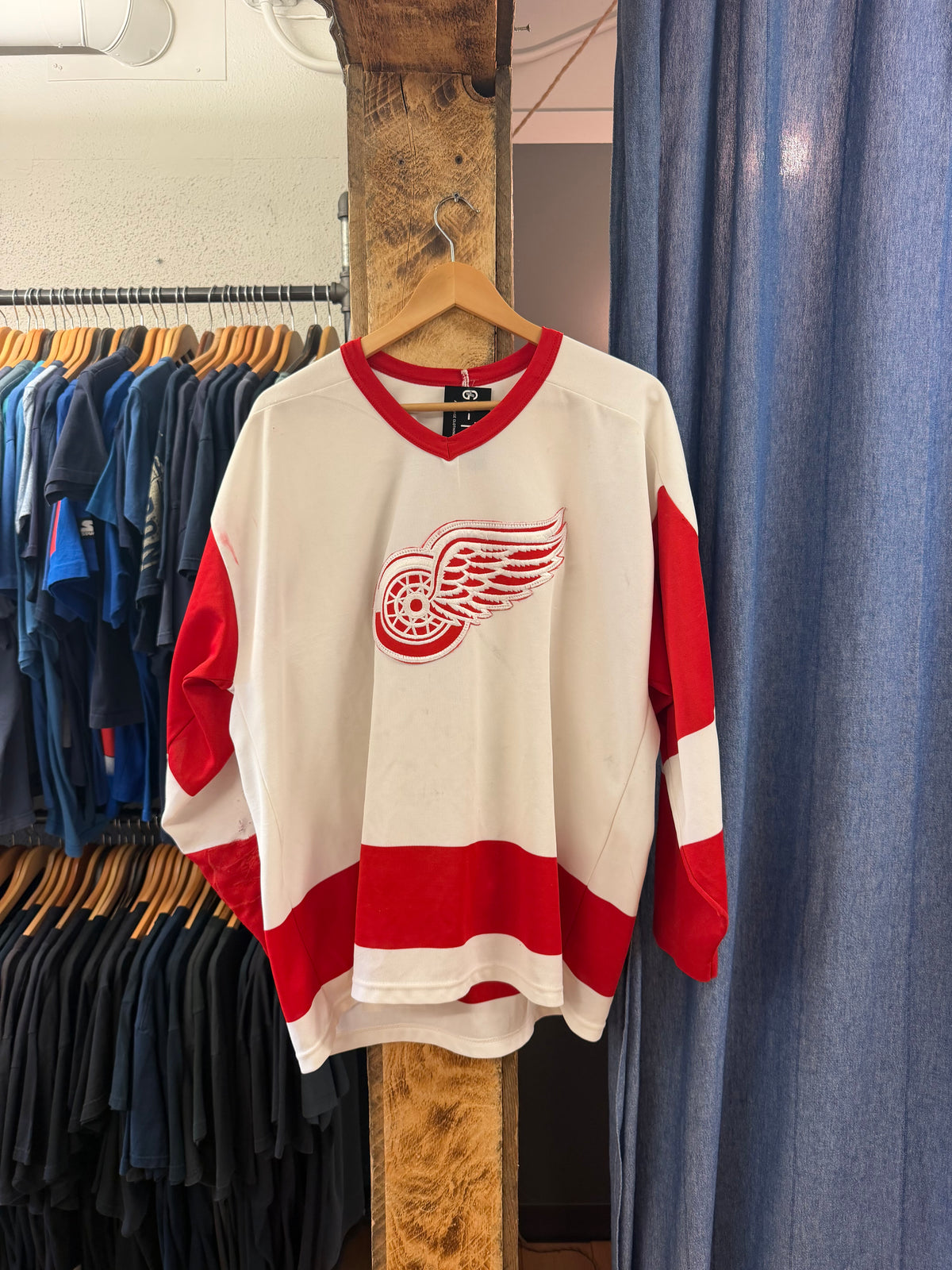 Vintage Detroit Red Wings White Jersey - XL