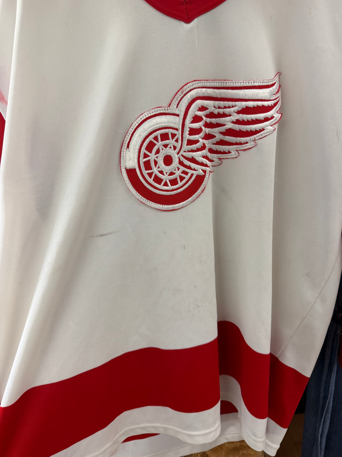 Vintage Detroit Red Wings White Jersey - XL
