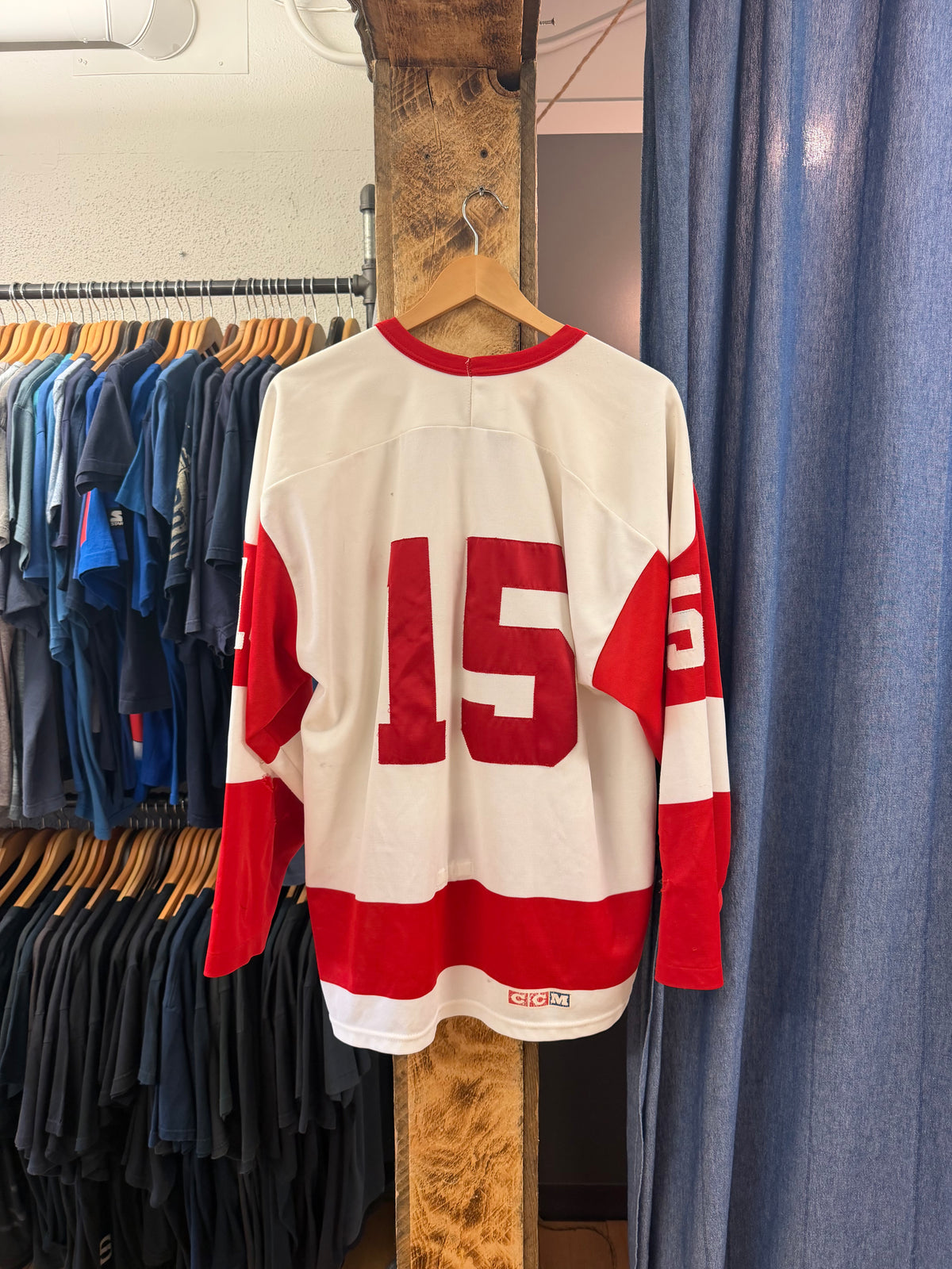 Vintage Detroit Red Wings White Jersey - XL