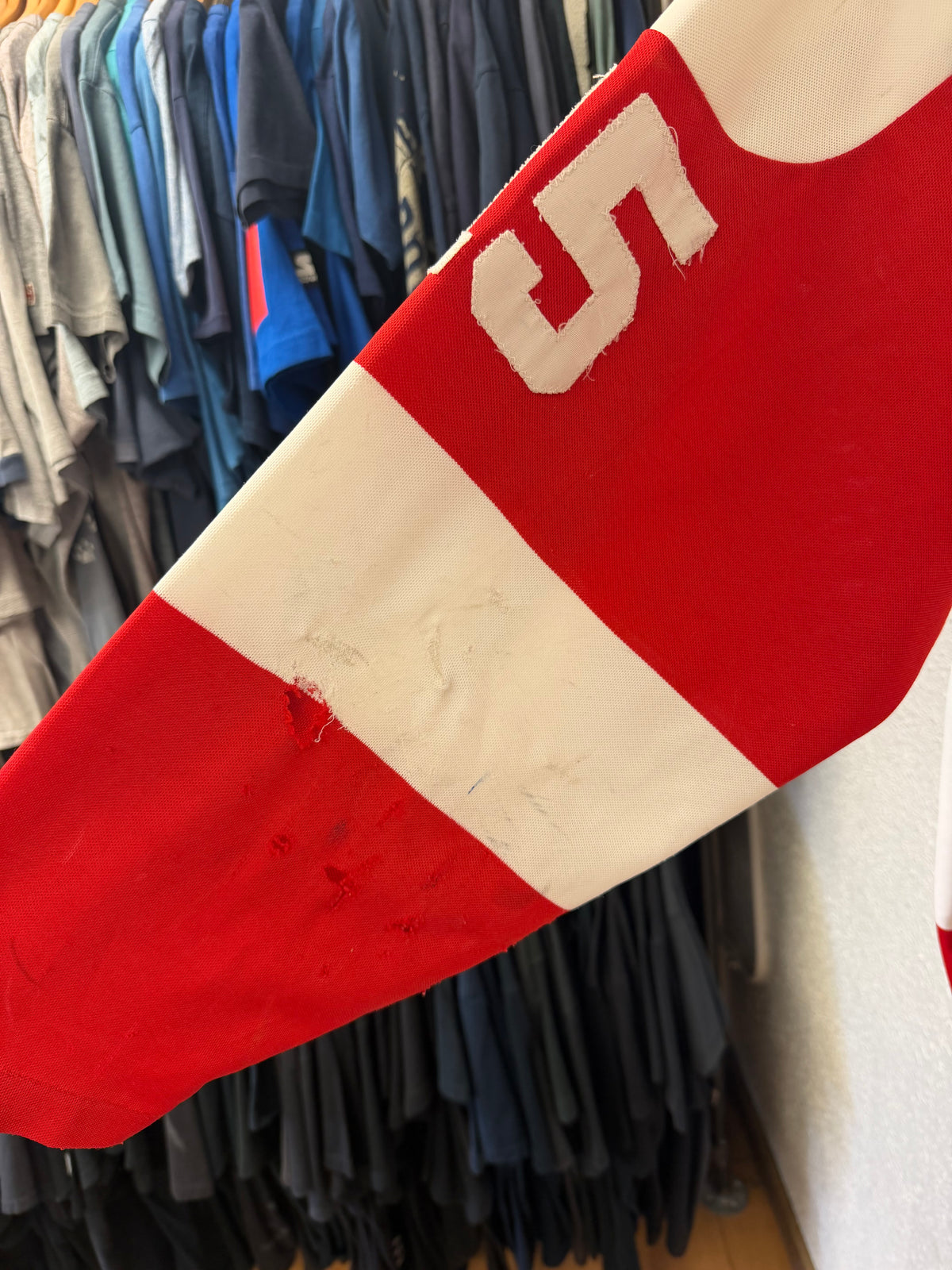 Vintage Detroit Red Wings White Jersey - XL